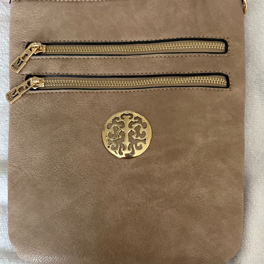 Montana West Crossbody Bag, 10x9, Tan